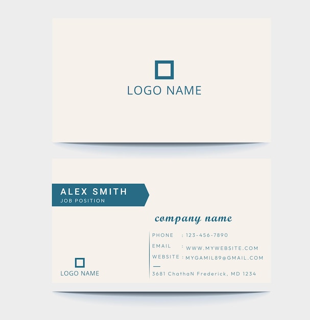 Vector business card template free vector download