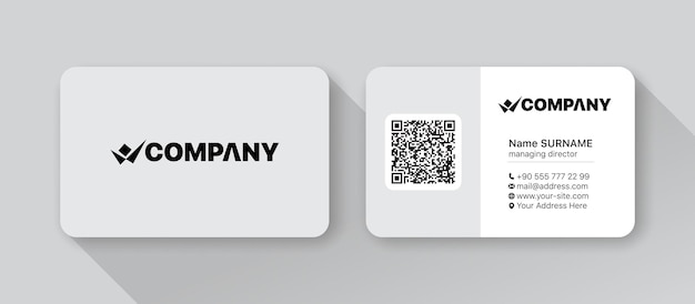 business card template front and back