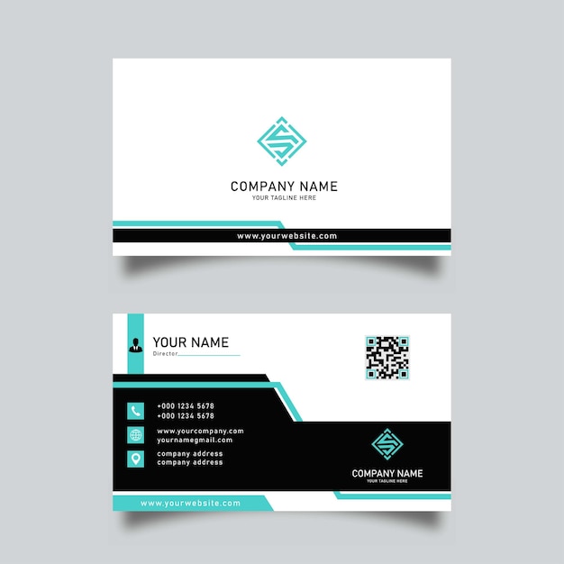 Business card template   illustration