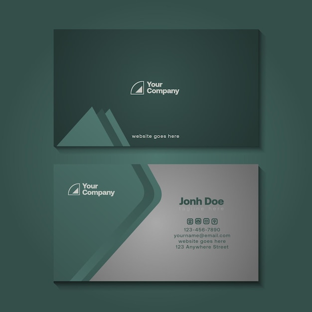 Business card template illustration