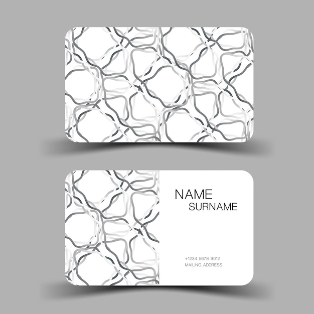 Business card template minimalist vector design editable illustration eps10