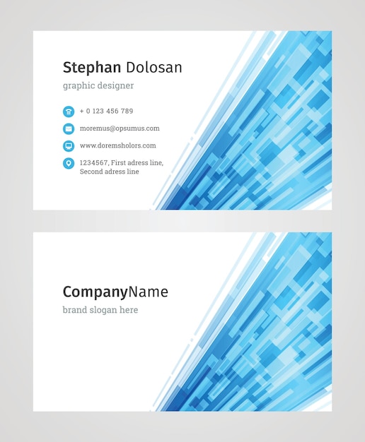 Business Card Template Modern Creative and Clean Corporate Design