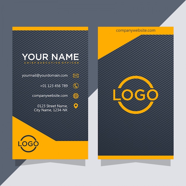 Business card template modern creative