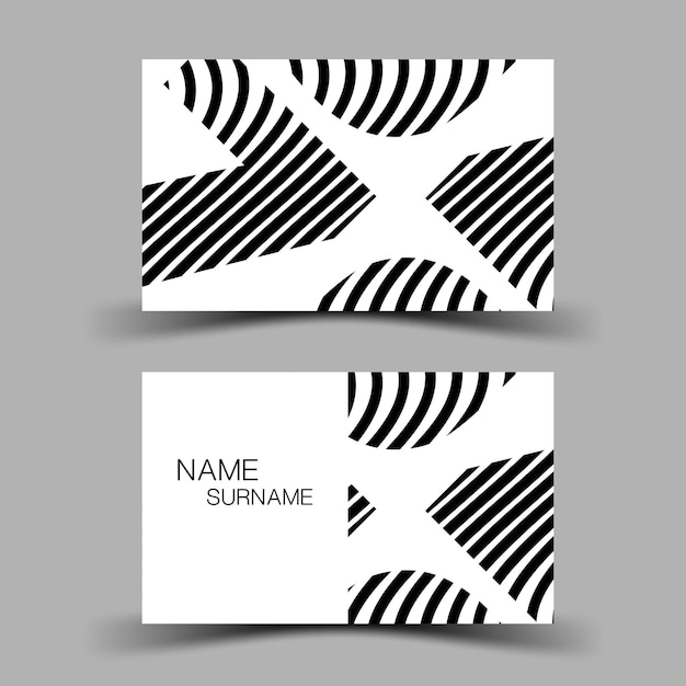 Vector business card template modern editable vector design illustration eps10