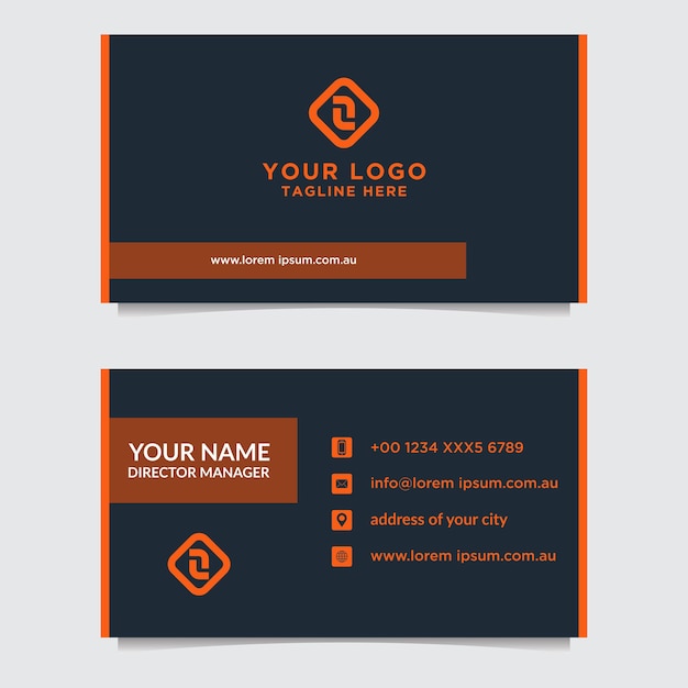 Business card template Modern vector design