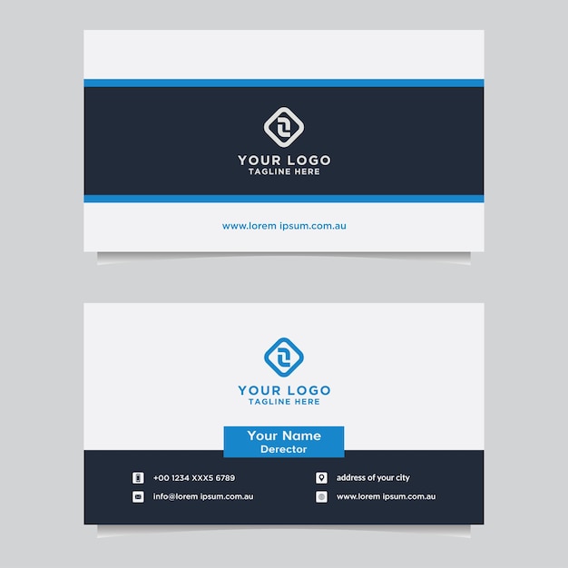 Business card template Modern vector design