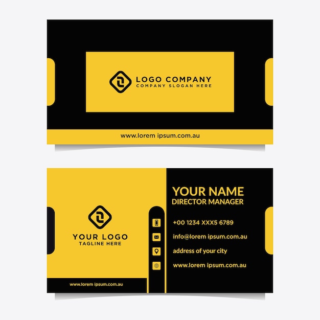 Business card template Modern vector design