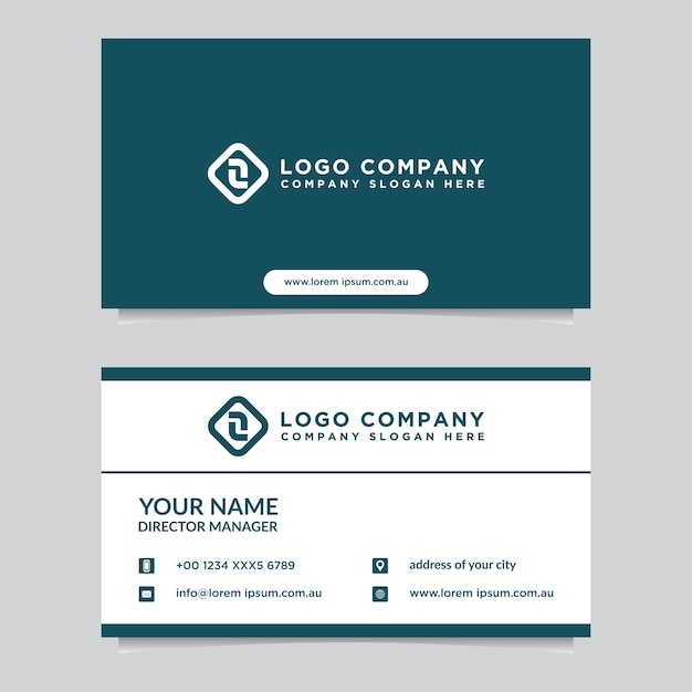 Business card template Modern vector design