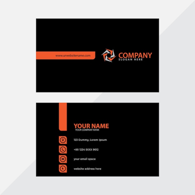 Business card template Premium Vector