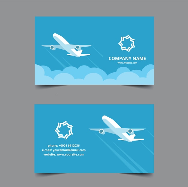 Business Card Template For Travel Agency Vector Image Isolated On Transparent Background