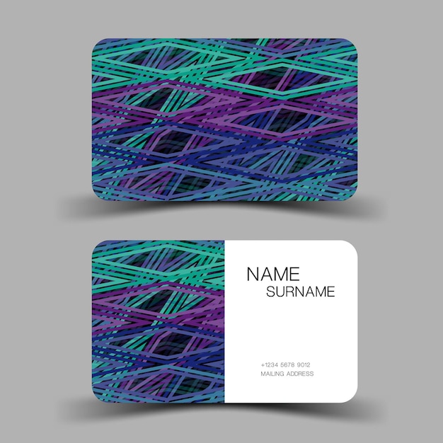 Business card template vector design editable illustration eps10