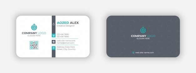 Vector business card template for your project