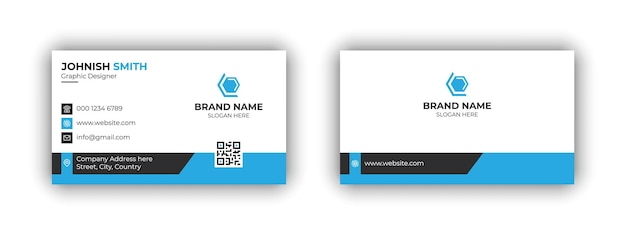 Business card template for your project