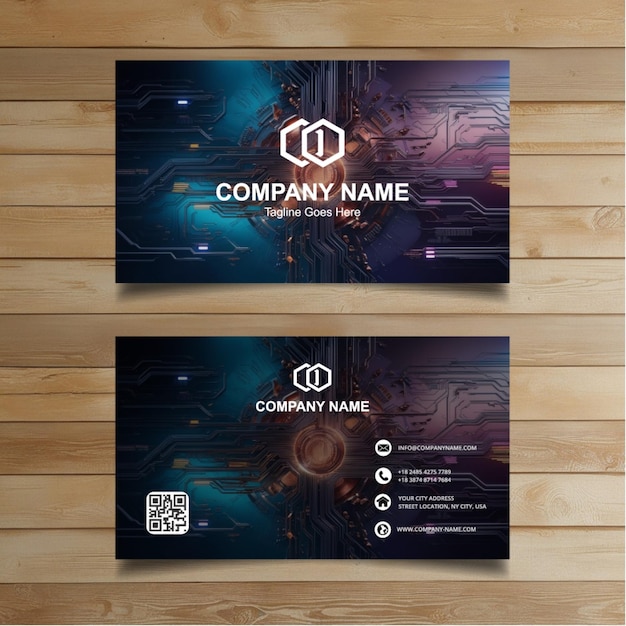 business card template