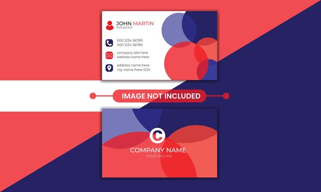 Vector business card template