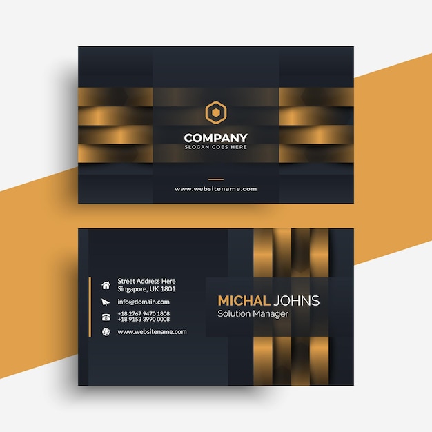 Vector business card template