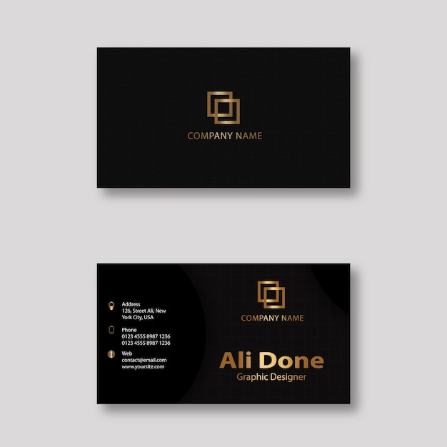 Business card template