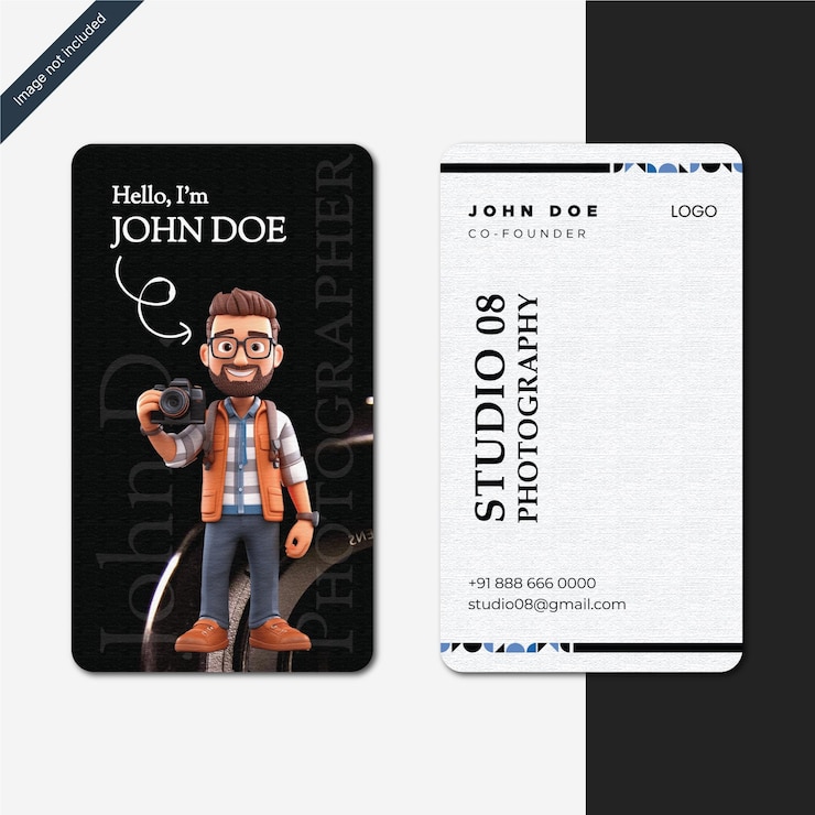 Vector business card template