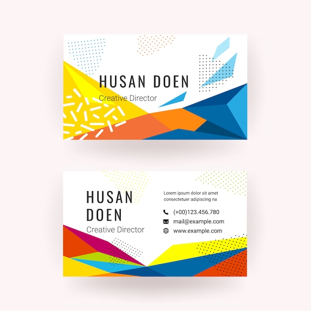 Business card template 