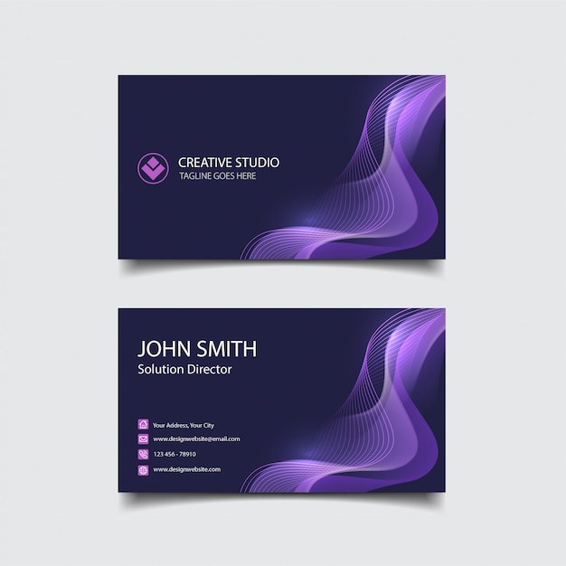 Vector business card template