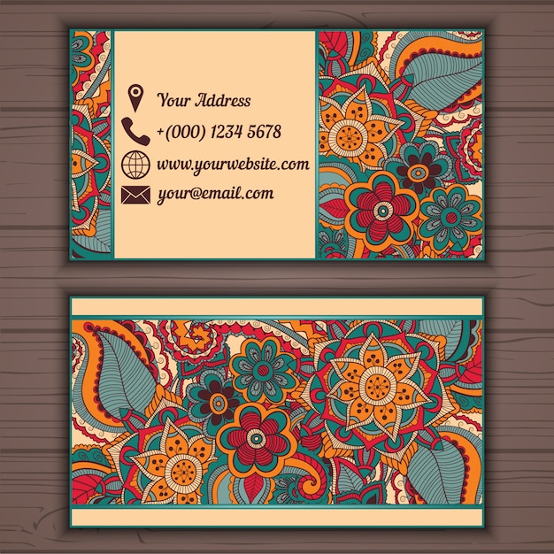 Business card template