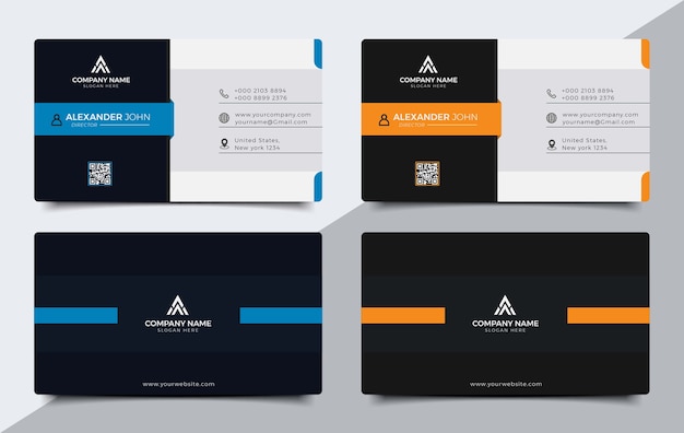 Vector business card template