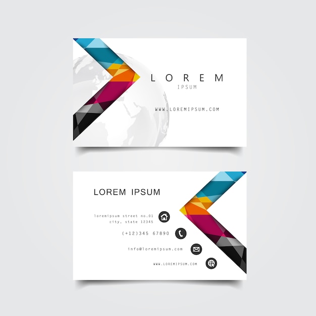 business card template