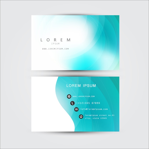 business card template