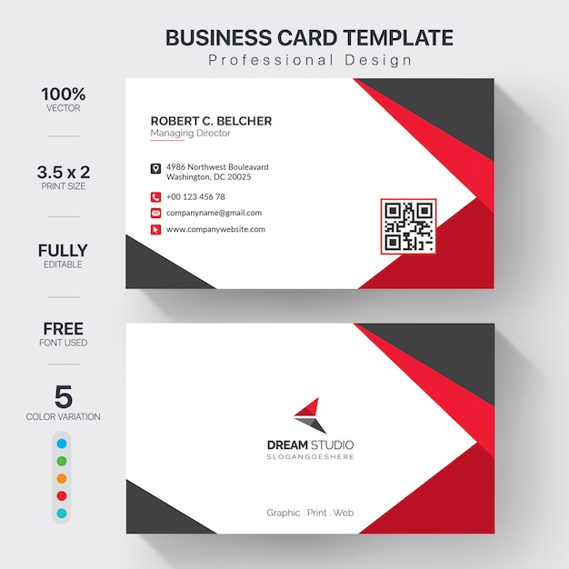 Business card template