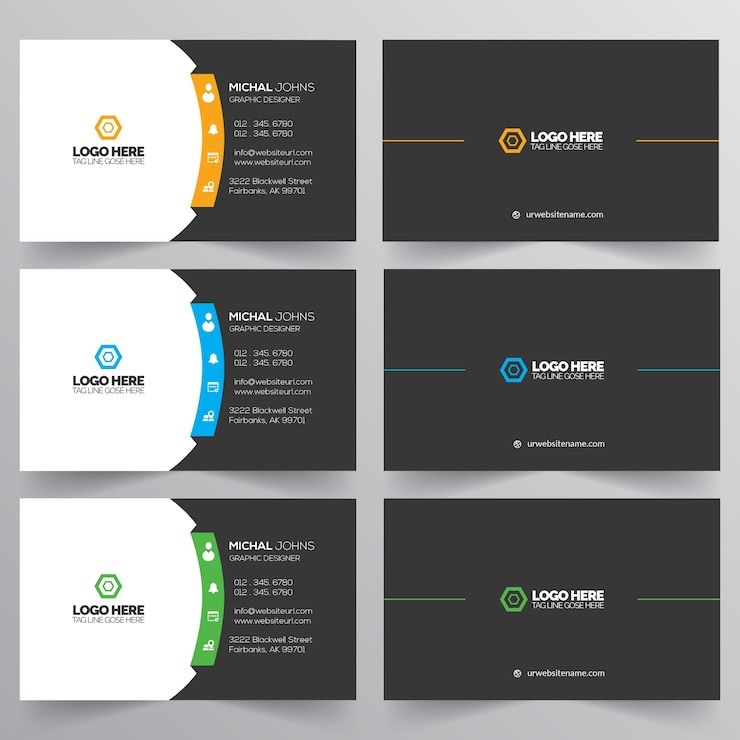 Vector business card template