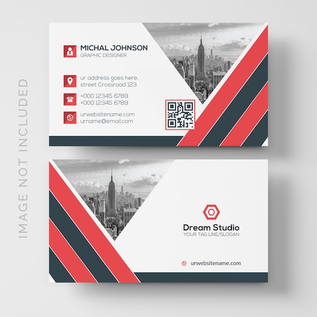 Vector business card template