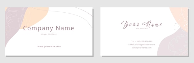 Business card template