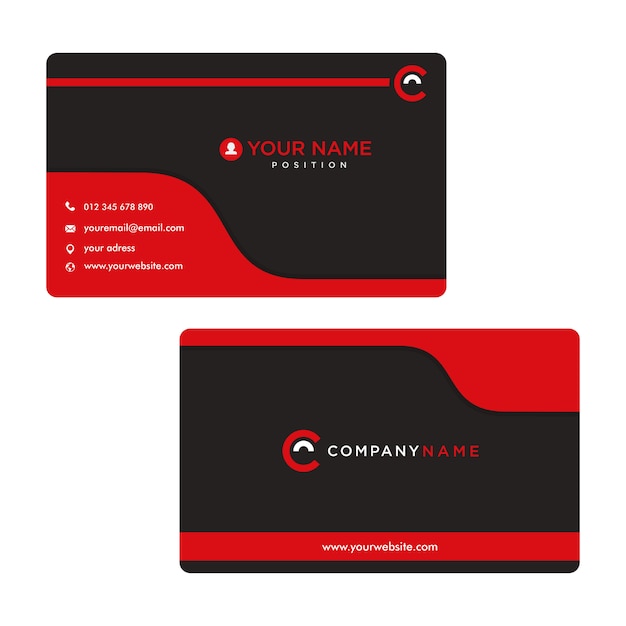 Business card template