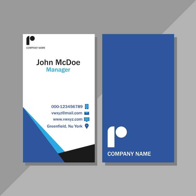 Vector business card template