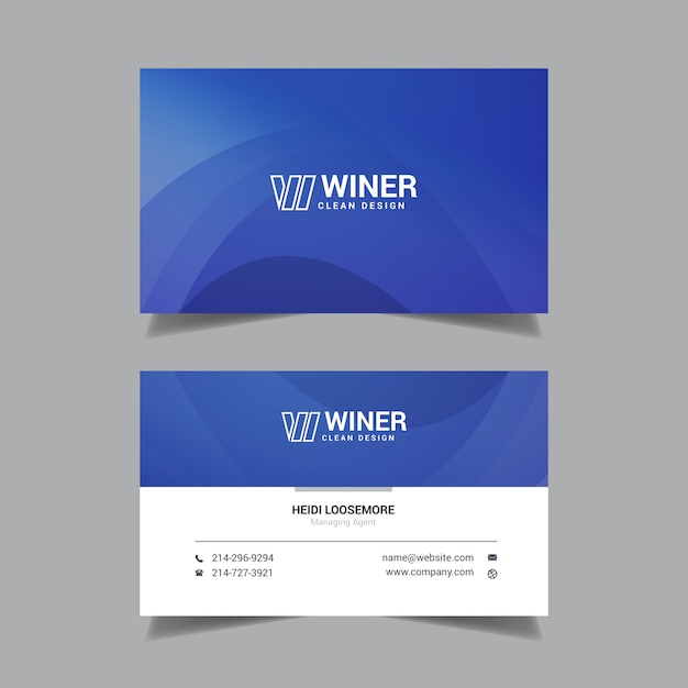 Business card template