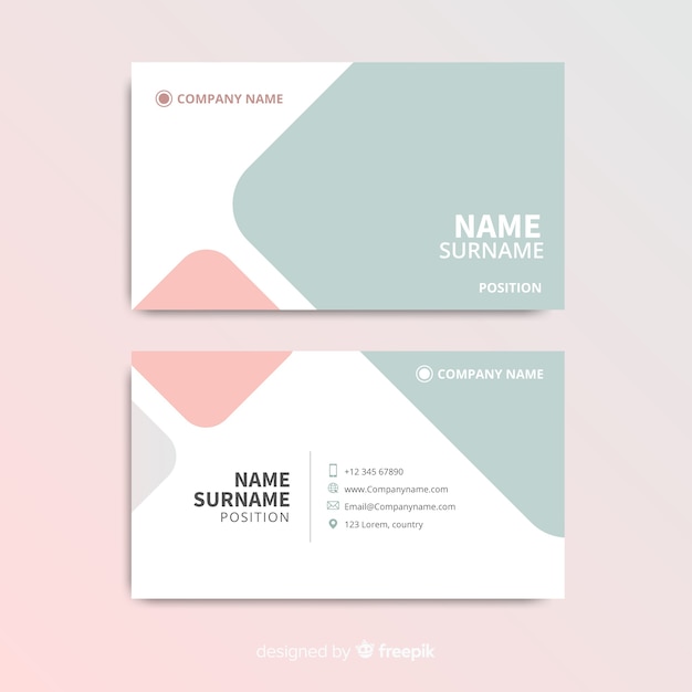 Business card template