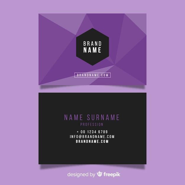 Vector business card template