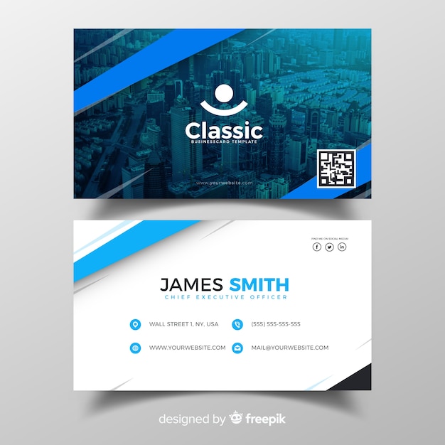 Vector business card template