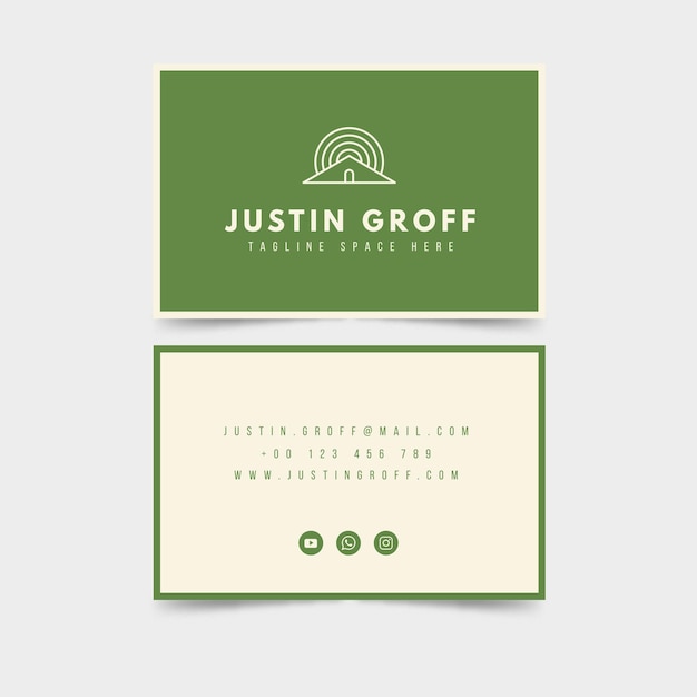 Vector business card template