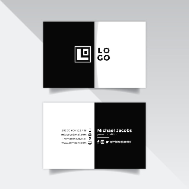 Business card template