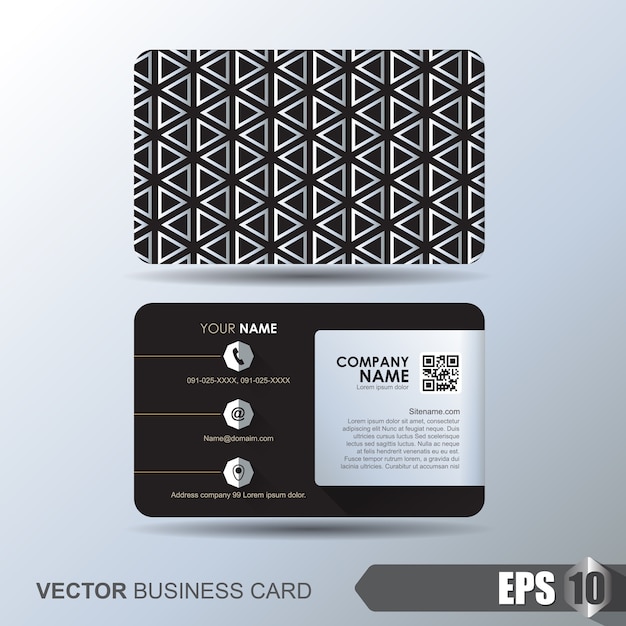 Vector business card template