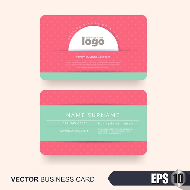 Vector business card  template