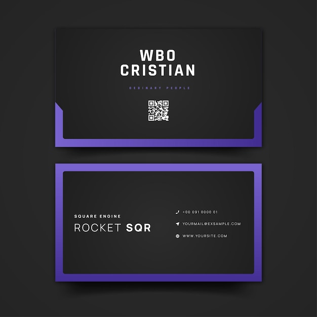 Vector business card template