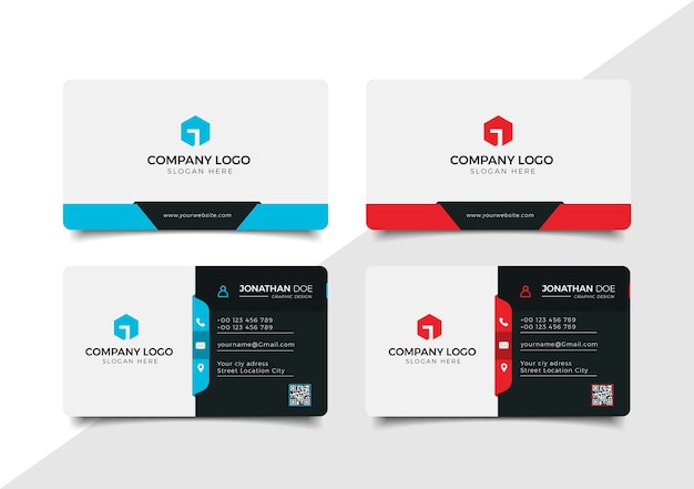 Vector business card template