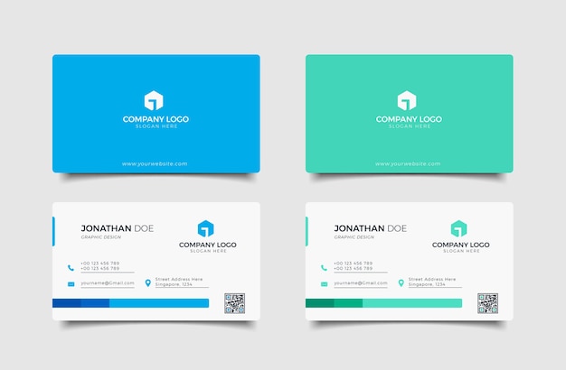 Vector business card template