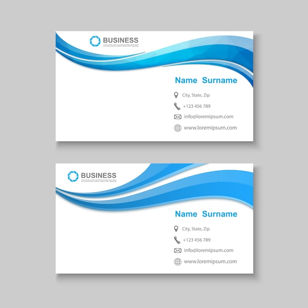 Business card template