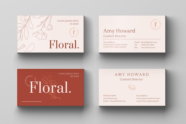 Vector business card template