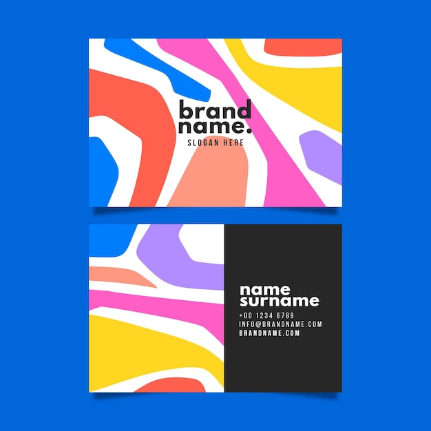 Vector business card template