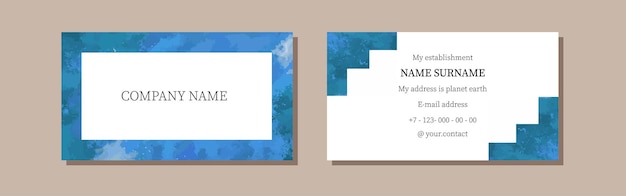 Business card template