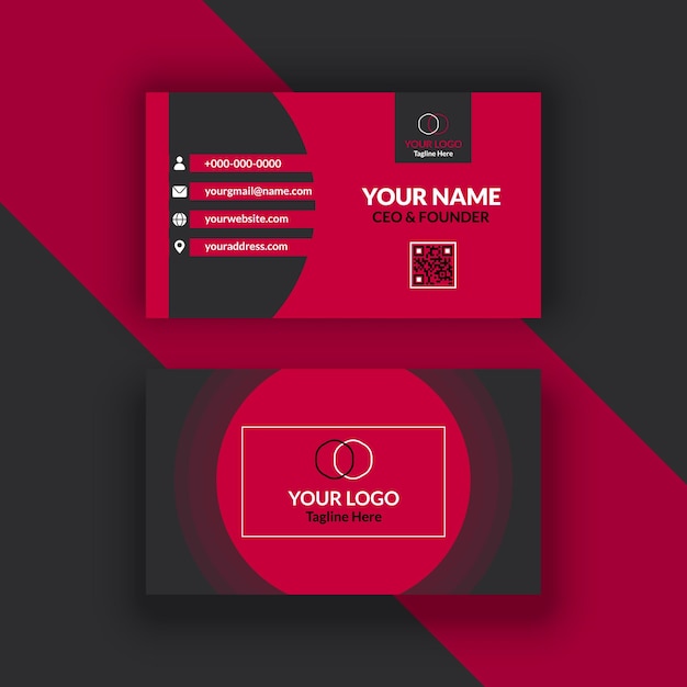 business card template